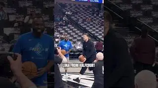 Luka with the trickshot on #NBAXmas! 🎄 #Shorts #NBA #LukaDoncic #Trickshot