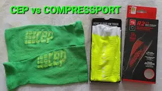 CEP vs. COMPRESSPORT calf sleeves feel comparison