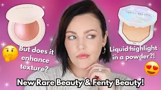 Testing Rare Beauty Soft Pinch Powder Blush & Fenty Beauty Demi Glow Highlighter | Worth The Money?