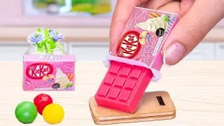 Вкусный торт KitKat | Потрясающий рецепт украшения миниатюрного клубничного торта | Шоколадный то...