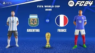 🔥 Argentina vs France | FIFA World Cup 2025 Round of 32 | FC24 PS5 Full Match Gameplay 🔥