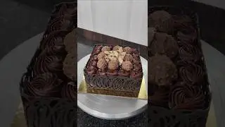 square Ferrero rocher cake design ideas #ferrerorochercake #shortfeed #ytshorts #squarecake  #viral