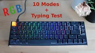 Как настроить RGB-подсветку на Ducky One 2 SF (+ тест печати MX Brown)