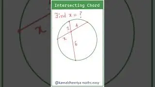 Intersecting chords tips #shorts #circles #education #cbseclass10