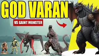 God varan VS Gaint Monsters | 3D Monsters Size Comparison 2025