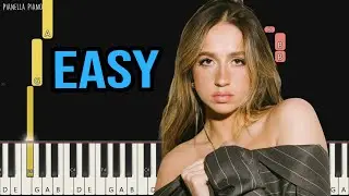 Tate McRae - NOBODY&rsquo;S GIRL | EASY Piano Tutorial by Pianella Piano