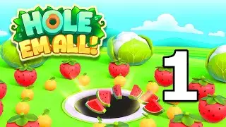 Hole Em All: Collect Master Gameplay Walkthrough Part 1 | iOS, Android, Action Game