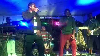 C-Wills and luvlace live at Garifuna block party backed up by Di X band