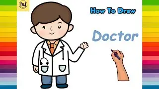 How to draw a Boy Doctor easy step by step | No.9 ARTS