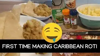 Making Caribbean Roti for the First Time | Austrian/Bajan-Trini Multicultural Couple 🇦🇹🇧🇧🇹🇹