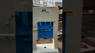 hydraulic press machine with clear cut channel