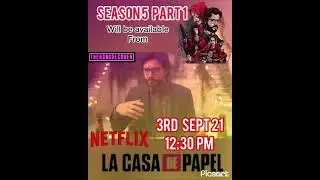 Money Heist Season 5 Part 1 Release Date and time || La Casa De Papel #shorts
