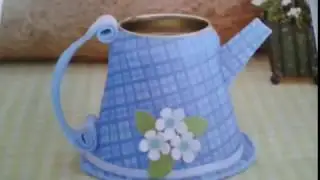 Como fazer bule decorativo com latinha