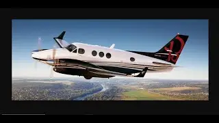 King Air C90 GTX cold and dark ILS landing Aerofly FS 2023. Turn on CC