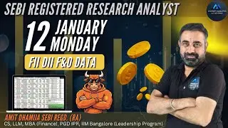 FII DII F&O DATA  BankNifty Nifty Sensex Prediction Tomorrow Monday 12 January 26