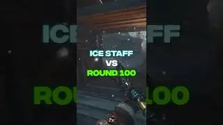 Ice Staff VS ROUND 100 on Cod Zombies #shorts #zombiesshort