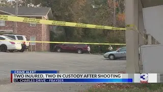 Two people injured, two detained after shooting in Frayser