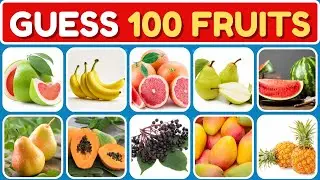 🍓 GUESS 100 FRUITS IN 3 SECONDS! |Fruit Quiz Trivia🍍