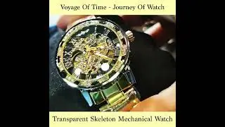 Transparent Mechanical Skeleton Automatic Watch For Men