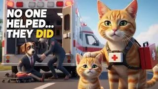 Kitten Pretend Play Doctor 🚑🐱 | Cute Kitten Plays Doctor with Ambulance | Dream of Becoming a Doctor