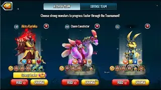 Monster Legends PvP using Red Eye Roger, Charm Constrictor, Akira Karioka (Legendary I)