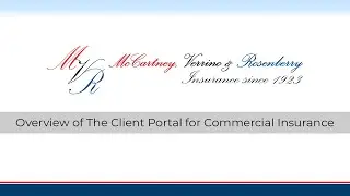 MVR Client Portal: Commercial Insurance