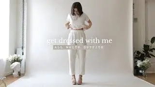 How to Style Basics - Chic All White Outfit Ideas + Summer Lookbook | Dearly Bethany