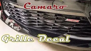 6LE Designs 6th Gen Camaro Front Grille Decal that doesnt break the bank