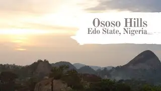 Scenic aerial views of Ososo hills Nigeria