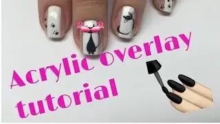 Natural nail acrylic overlay | How to fix thin, weak and peeling nails