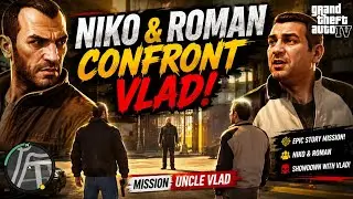 Niko and Roman confront Vlad | Mission Uncle Vlad | GTA 4
