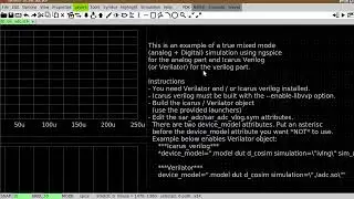 ngspice+verilog cosimulation using xschem