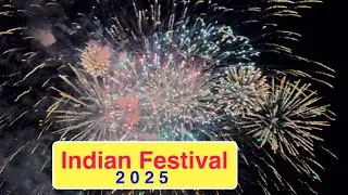 Indian Festival With Huge Fireworks, Auckland, New Zealand