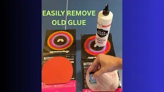 EASIEST Table Tennis Glue Removal Method - Save $$$ by re-using rubbers with MINIMAL effort!