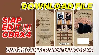 DOWNLOAD FILE UNDANGAN COKLAT CDR X4, SIAP EDIT