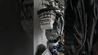 First ever testing of my animatronic giger alien. no lips