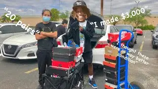 SELLING AT A SNEAKER EVENT. MADE OVER $1000