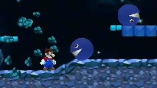NSMB2 Custom Level: Chain-Chomp Cavern