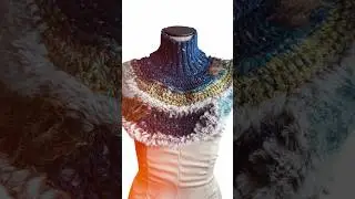 Just finished this crochet + knit beauty. #slowfashion #knitandcrochet #lumenbrand