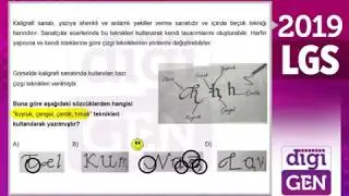 2019 LGS Sınav Soruları Sözel