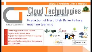 Prediction of Hard Disk Drive Failure machine learning  | Python IEEE Projects Hyderabad | Ameerpet