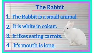 Essay On The Rabbit In English ll 10 Lines Essay On The Rabbit ll The Rabbit Essay In English ll
