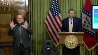 Governor Asa Hutchinson addresses press with Covid-19 update on April 7th, 2020