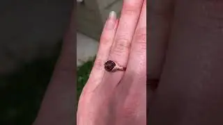 Rose Gold Iris Swarovski Crystal Ring