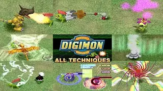 Digimon World HD Remaster - All Techniques