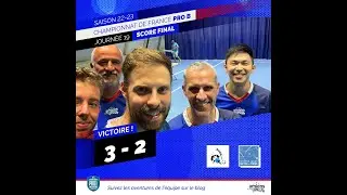 MIRAMAS vs AMIENS SPORT TENNIS DE TABLE (2/3) ProB match classement saison 2022 2023