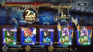 [FGO NA] Euryale arts team vs Wazahamimaru(blue oni)