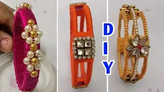 3 Thread Bangles Making New Model 2024 | Silk thread jewellery | Jewellery Making at home