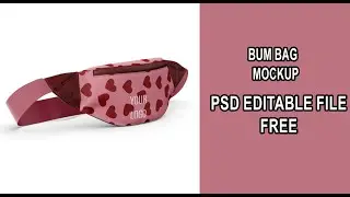 BUM BAG | How to  Make Mockup in Photoshop | Free Download Bum Bag PSD Editable file