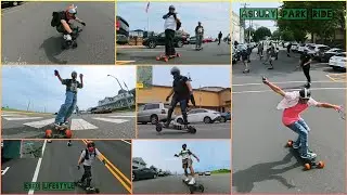 Sunday Service group ride at Asbury Park New Jersey. #eboarding #skateboard #urban #esk8 #esk8life
